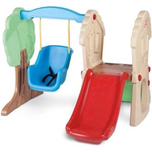 image:imageLittle Tikes Hide amp Seek Climber and Swing Indoor Outdoor with Slide  Easy Set Up  Toddler Playset 5350L x 5200W x 4100H