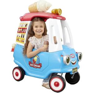 image:imageLittle Tikes Cozy Ice Cream Truck Coupe Ride On Car Kid and Parent Powered Truck Music Including Accessories Gift for Kids Toy Girls Boys Ages 15 to 5 Years Old