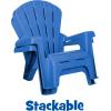 image:imageLittle Tikes Kids Garden Chair 4 Pack in Blue Outdoor Toddler Activity Adirondack Chairs for Picnic Garden Patio Backyard amp Beach Outdoor Chair Set2 Pack