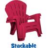 image:imageLittle Tikes Kids Garden Chair 4 Pack in Red Outdoor Toddler Activity Adirondack Chairs for Picnic Garden Patio Backyard amp Beach Outdoor Chair Set2 Pack