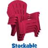 image:imageLittle Tikes Kids Garden Chair 4 Pack in Red Outdoor Toddler Activity Adirondack Chairs for Picnic Garden Patio Backyard amp Beach Outdoor Chair Set4 Pack