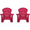image:imageLittle Tikes Kids Garden Chair 4 Pack in Red Outdoor Toddler Activity Adirondack Chairs for Picnic Garden Patio Backyard amp Beach Outdoor Chair Set2 Pack