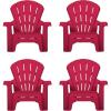 image:imageLittle Tikes Kids Garden Chair 4 Pack in Red Outdoor Toddler Activity Adirondack Chairs for Picnic Garden Patio Backyard amp Beach Outdoor Chair Set4 Pack