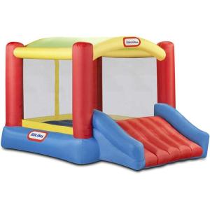 image:imageLittle Tikes Huge Inflatable Backyard Soccer amp Basketball Court for Multiple Kids Blower with GFCI PlugMulticolor