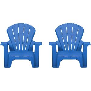 image:imageLittle Tikes Kids Garden Chair 4 Pack in Blue Outdoor Toddler Activity Adirondack Chairs for Picnic Garden Patio Backyard amp Beach Outdoor Chair Set2 Pack