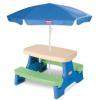 image:imageLittle Tikes Easy Store Picnic Table with Umbrella Multi Color 4200L x 3800W x 1975HBlueGreen