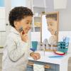 image:imageLittle Tikes First Bathroom Sink with Real Working Faucet Pretend Play for Kids 12 Bathroom Accessories Interactive Unique Toy MultiColor Ages 2 Grey