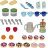 image:imageLittle Tikes Real Wood Caf amp Bakery Exclusive Wooden Play Kitchen with Realistic Lights Sounds and DualSided 20 Accessories Set Gift for Kids Toy for Girls Boys Ages 3 4 5 Years