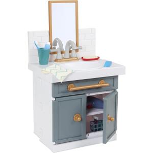 image:imageLittle Tikes First Bathroom Sink with Real Working Faucet Pretend Play for Kids 12 Bathroom Accessories Interactive Unique Toy MultiColor Ages 2 Grey