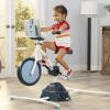image:imageLittle Tikes Pelican Explore amp Fit Cycle Adjustable Play Fitness Exercise Equipment Stationary Bike with Videos and Builtin Bluetooth Speaker For Kids Ages 37 Years WHITE BLUE