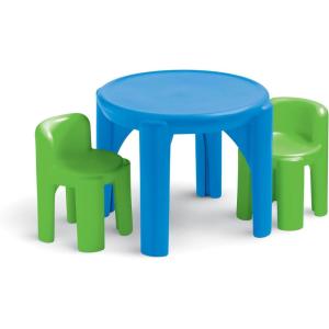 image:imageLittle Tikes Bright n Bold Table amp Chairs GreenBlue 24 x 24 x 18