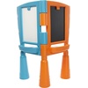 image:image2in1 Drawing Table  MultiSided Desk with Easel Chalkboard amp DryErase Board for Arts Crafts and Homework