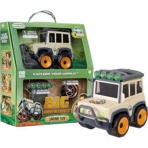 image:imageBig Adventures Binocular Searching Safari SUV STEM Toy Vehicle with Binoculars Flashlight and Compass for Girls Boys Kids Ages 3