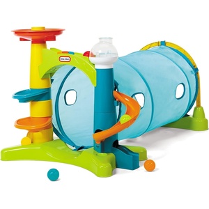 image:imageLittle Tikes Learn amp Play 2in1 Activity Tunnel with Ball Drop Game Windows Silly Sounds Music Accessories Collapsible for Easy Storage Gifts for Kids Toy for Boys Girls Age 1 2 3 Year Olds