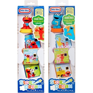 image:imageLittle Tikes Story Dream Machine Sesame Street Cookie Monster amp Elmo 2Pack Story Collection Ages 3